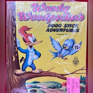 1954 Woody Woodpeckers Pogo Stick Adventures Tell a Tale Books 1st Ed.
